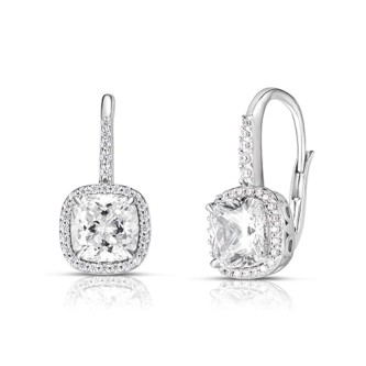 Jilco - White Topaz and Diamond Earrings